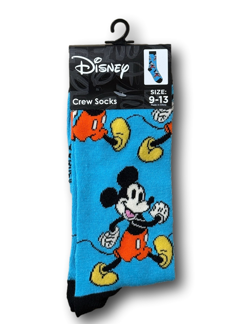 3/$20 Mickey Mouse Disney Funny Novelty Crew Socks - NWT
